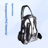 Clear Sling Bag, Stadium Approved Clear Bag, Transparent Chest Daypack for Hiking, Stadium or Concerts（only bag）