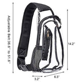 Clear Sling Bag, Stadium Approved Clear Bag, Transparent Chest Daypack for Hiking, Stadium or Concerts（only bag）