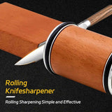 Knife Sharpener Tool - Rolling Knife Sharpener Kit with Diamond discs Angles 15° & 20°, Razor sharp Edges, Multipurpose Rolling Sharpener for Kitchen Knives, Chef's Knive In Australia - Darrahopens