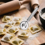 Ravioli Cutter with Stainless Steel Wheel, Ideal for Cutting, Sealing, and Crimping Pasta, Dough, pierogi and dumplings, multi pastry cutter, pastry cutter crimper In Australia - Darrahopens