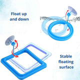 2 set Turtle Feeding Ring with Suction Cup and Nitrifying Balls Fish Food Holder Aquatic Toys for Turtles Tortoise Goldfish Guppy Koi Puffer Turtle Tank Accessories (Square & Circle) In Australia - Darrahopens