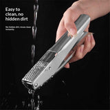 Garlic Press Stainless Steel, Premium Garlic Mincer - No Need to Peel Garlic Crusher, Ginger Masher & Presser Large Trough Ergonomic Handle, Easy Squeeze，Dishwasher Safe In Australia - Darrahopens