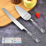 White Elegant Cake Knife and Server Set, Cake Cutter and Pie Spatula, Cake Server and Knife Set of 2 with Thick Blades,Rustic Wedding Cake Cutting Set, Birthdays, Anniversaries,Parties In Australia - Darrahopens