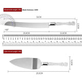 White Elegant Cake Knife and Server Set, Cake Cutter and Pie Spatula, Cake Server and Knife Set of 2 with Thick Blades,Rustic Wedding Cake Cutting Set, Birthdays, Anniversaries,Parties In Australia - Darrahopens