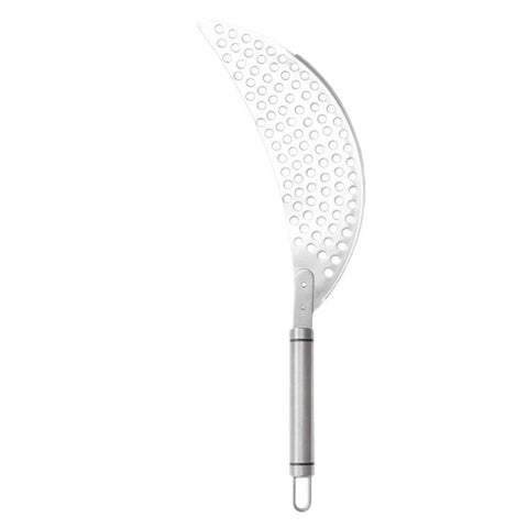2 pack Pan Pot Strainer with Handle Stainless Steel Hand Held Crescent Drainer for Spaghetti Fry Noodles Fruit Vegetable Pasta Strainer Heavy Duty Food Drainers In Australia - Darrahopens