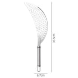2 pack Pan Pot Strainer with Handle Stainless Steel Hand Held Crescent Drainer for Spaghetti Fry Noodles Fruit Vegetable Pasta Strainer Heavy Duty Food Drainers In Australia - Darrahopens