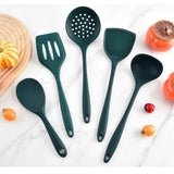 5 pack Silicone Kitchen Cooking Utensils Set: Heat Resistant Long Kitchen Gadgets, Stick Rubber Cook Accessories For Food Prep, Frying, Serving, Basting In Australia - Darrahopens