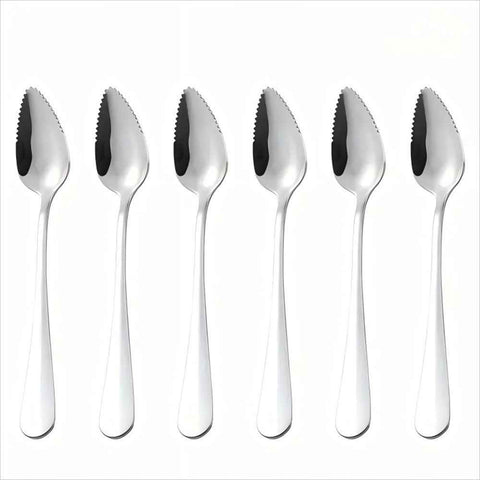 6 pack Grapefruit Serrated Knife Spoons : Stainless Steel Spoons Serrated Grapefruit Utensils Tools for Citrus Fruits Kiwi Lemon Desserts Salads In Australia - Darrahopens