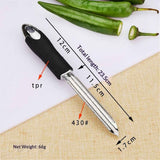 2 pack Chili Pepper Corer Stainless Steel Zucchini Cucumber Corers Special Kitchen Gadgets With Serrated Edge Easy Remove The Seeds Of Your Veggies & Fruits In Australia - Darrahopens