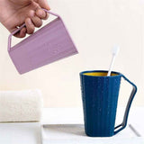2 pack Bath Rinse Cup, plastic Body Washing Rinser Cup with Easy Grip Handle, for Couples (blue+pink) In Australia - Darrahopens