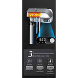 Toothbrush Dryer Holder, Heating Plate and Fan Drying Function, Rechargeable and Timing Tooth Brush Holder Wall-Mounted for Bathroom, No Drilling, 4 Slots In Australia - Darrahopens