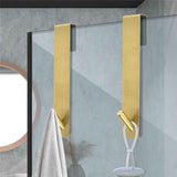 2 pack Extended Shower Door Hooks (6.89 -Inch), Over Door Hooks for Bathroom Frameless Glass Shower Door, Towel Hooks, Gold In Australia - Darrahopens