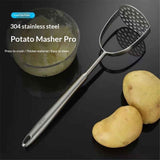Potato Masher Stainless Steel, Long handle Potato Smasher, Mashed Potatoes Masher Kitchen Tool for Avocado,Potatoes, Beans, Vegetables, Large Heavy Duty Mashing Utensil In Australia - Darrahopens