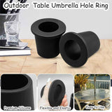 12 Pcs Umbrella Base Stand Replacement Parts,Patio Umbrella Base Replacement Parts Outdoor Umbrella Hole Ring Plug Cover with Thread Screw Replacement Hand Knob for Backyard Patio Table Decks,Black In Australia - Darrahopens