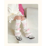 Long Leg Warmers for Women acrylic Cable Knit Thigh High Leg Warmers Loose Socks, for Dance Practice Yoga Sports In Australia - Darrahopens