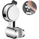 2 pack Shower Head Holder - Strong Suction Cup No Drilling Showerhead Bracket Waterproof Handheld Shower Holder, Adjustable Wand Holder for RV, Kids, Bathroom (Silver) In Australia - Darrahopens