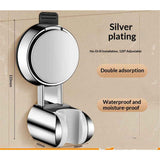 2 pack Shower Head Holder - Strong Suction Cup No Drilling Showerhead Bracket Waterproof Handheld Shower Holder, Adjustable Wand Holder for RV, Kids, Bathroom (Silver) In Australia - Darrahopens