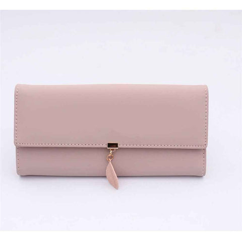 Wallet for Women PU Leather Leaf Pendant Card Holder Phone Checkbook Organizer Zipper Coin Purse | Leaf Pendant, Card Holder, Phone, Checkbook, Organizer, Zipper In Australia - Darrahopens