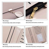 Wallet for Women PU Leather Leaf Pendant Card Holder Phone Checkbook Organizer Zipper Coin Purse | Leaf Pendant, Card Holder, Phone, Checkbook, Organizer, Zipper In Australia - Darrahopens