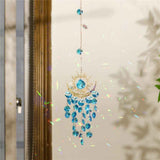 Sun Rainbow Maker for Garden Suncatchers Prisms Boho Wind Chimes, Chandelier Aurora Rainbow Glass Prisms Ornament,Window Hanging Pendant (Blue) In Australia - Darrahopens