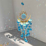 Sun Rainbow Maker for Garden Suncatchers Prisms Boho Wind Chimes, Chandelier Aurora Rainbow Glass Prisms Ornament,Window Hanging Pendant (Blue) In Australia - Darrahopens