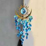 Sun Rainbow Maker for Garden Suncatchers Prisms Boho Wind Chimes, Chandelier Aurora Rainbow Glass Prisms Ornament,Window Hanging Pendant (Blue) In Australia - Darrahopens