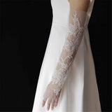 Women's Lace Fingerless Gloves Bridal Elbow Length Long Gloves Opera Evening Wedding Tea Party Prom Cosplay In Australia - Darrahopens