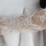 Women's Lace Fingerless Gloves Bridal Elbow Length Long Gloves Opera Evening Wedding Tea Party Prom Cosplay In Australia - Darrahopens