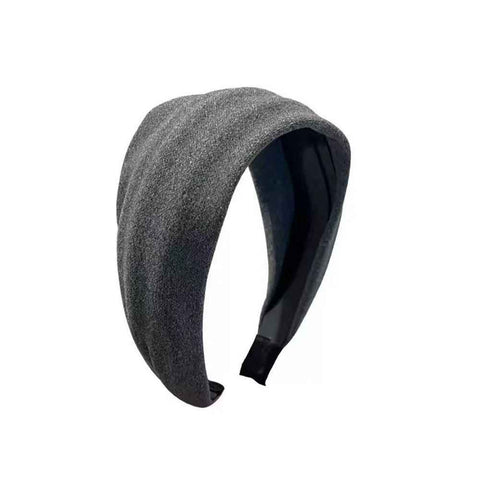 2 pack Headbands for Women Extra Wide Cloth Fabric Headband Fashion Non Slip Elastic Head Bands for Girls Hair Accessories (Gray) In Australia - Darrahopens