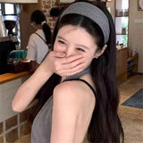 2 pack Headbands for Women Extra Wide Cloth Fabric Headband Fashion Non Slip Elastic Head Bands for Girls Hair Accessories (Gray) In Australia - Darrahopens