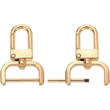 2pcs Detachable Snap Hook Swivel Clasp w/Screw Bar Bag Strap Hardware Replacement, for Bag Strap Purse Lanyard DIY Craft Hardware (1 Inch, Gold) In Australia - Darrahopens