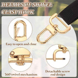 2pcs Detachable Snap Hook Swivel Clasp w/Screw Bar Bag Strap Hardware Replacement, for Bag Strap Purse Lanyard DIY Craft Hardware (1 Inch, Gold) In Australia - Darrahopens