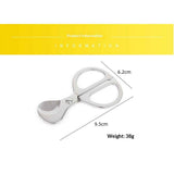 Cigar Scissors Cutter,Stainless Steel Guillotine Double Blade Straight Cut Scissors (Silver) for Cigars In Australia - Darrahopens