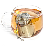 2 pack Tea Infusers for Loose Tea, Extra Fine Mesh Tea Strainers, Stainless Steel Loose Leaf Tea Steeper Tea Diffusers with Extended Chain Hook and Drip Tray In Australia - Darrahopens