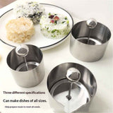 3 pack Mold Rice Ball Maker: Stainless Steel Sushi Mold with Press Set Round Lunch Maker for Kids Lunch Bento and Home Use In Australia - Darrahopens