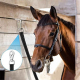 Trailer Cross Tie, Horse Haulage Adjustable Nylon Straps Leads with Panic Snap Fixed Eye Equestrian Equipment In Australia - Darrahopens