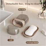 Travel Soap Case, Leakproof Soap Holder with Lid, Portable Bar Soap Holder for Traveling, Ideal for Bar Soap Storage During Travel, Camping, Gym In Australia - Darrahopens