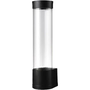 Cup Dispenser, Water Cooler Pull Type Cup Holder Fits 5oz - 7oz Cone or Flat Bottom Cups,14" Tube Length Black