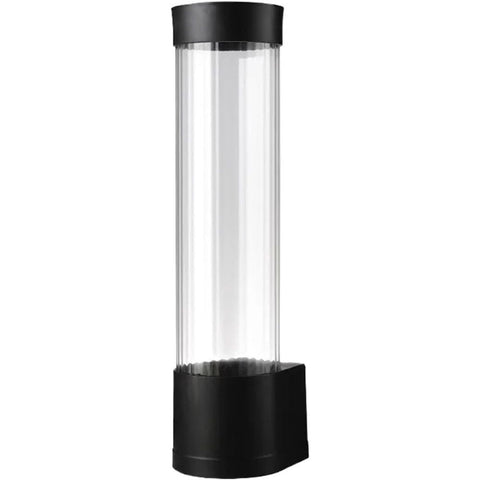 Cup Dispenser, Water Cooler Pull Type Cup Holder Fits 5oz - 7oz Cone or Flat Bottom Cups,14" Tube Length Black