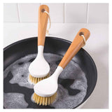 2 pack Wooden Dish Brush, Dish Brushes with Handle, Wooden Handle Soft Scrubber Kitchen Brush for Dishes and Vegetables In Australia - Darrahopens