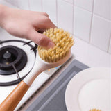 2 pack Wooden Dish Brush, Dish Brushes with Handle, Wooden Handle Soft Scrubber Kitchen Brush for Dishes and Vegetables In Australia - Darrahopens