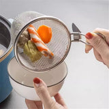 2 Pcs Stainless Steel Basket, Mesh Spider Food Dumpling Noodle Strainer, Fine Mesh Strainer with Handle, Food Strainers