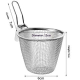 2 Pcs Stainless Steel Basket, Mesh Spider Food Dumpling Noodle Strainer, Fine Mesh Strainer with Handle, Food Strainers