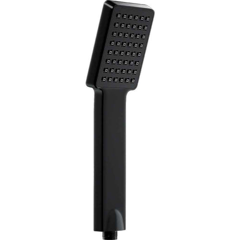 Square Handheld Shower Head - Spray,Phantom Night Black,  Grip for Low Pressure Bathrooms, 6-Layer Filter (Head Only) In Australia - Darrahopens