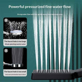 Square Handheld Shower Head - Spray,Phantom Night Black,  Grip for Low Pressure Bathrooms, 6-Layer Filter (Head Only) In Australia - Darrahopens