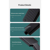 Square Handheld Shower Head - Spray,Phantom Night Black,  Grip for Low Pressure Bathrooms, 6-Layer Filter (Head Only) In Australia - Darrahopens