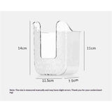 2 Pcs Bathroom Toilet Wall-Mounted Wet Wipes Dispenser Kitchen Wipes Wall Mount Storage Box (Transparent White) In Australia - Darrahopens
