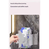 2 Pcs Bathroom Toilet Wall-Mounted Wet Wipes Dispenser Kitchen Wipes Wall Mount Storage Box (Transparent White) In Australia - Darrahopens