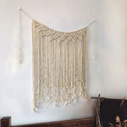 Home Decor Wall Hanging Woven Tapestry Bedroom Curtain Fringe Banner Room Wall Decor for Bedroom Living Room Decoration 100*115cm