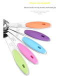 Stainless Steel Measuring Cups Set of 5 – Nesting Measuring Cups for Kitchen – Dry & Liquid Measurements, Dishwasher Safe, Ergonomic Design with Colored Handles In Australia - Darrahopens